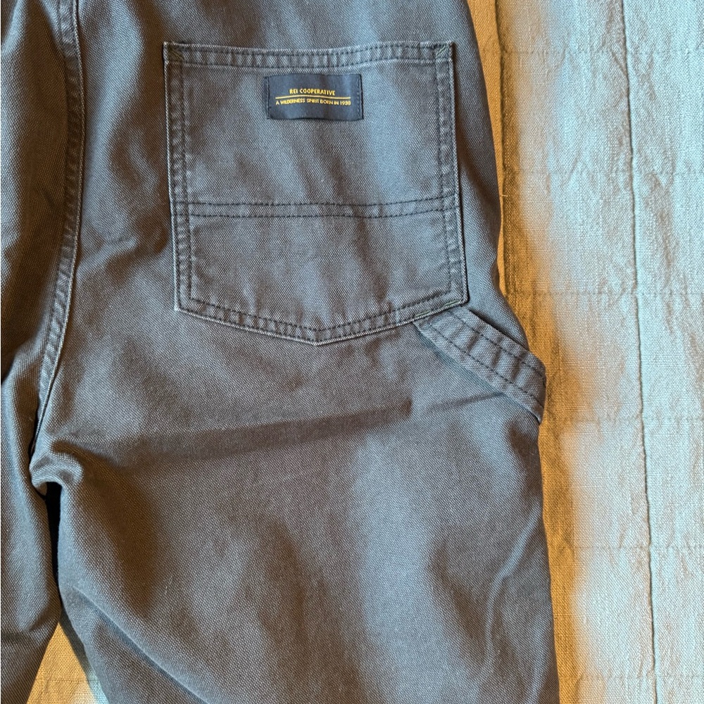 REI Olive Green Women's Jeans Overalls - Picture 7 of 13